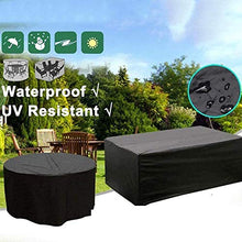 90x85cm Fodere per mobili da giardino impermeabili, copertura per mobili da giardino rettangolo, telone di protezione per esterni dispositivo per divano da tavolo UV antipolvere, 25 misure, nero