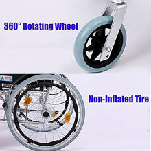 Carrozzine Semoventi, Trasportabili da Viaggio, Pieghevoli da Viaggio Leggero Lega di Alluminio Semovente Trolley da Viaggio per Disabili/Anziani Trolley per Scooter per Anziani/Disabili A