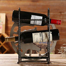 Elegante Semplicità Europa Creativo Testa Di Cavallo Vino Portabottiglie 2 Griglia Retro Vecchi Mestieri Armadietto Del Vino Fatto a Mano Casa Desktop Veranda Partizione Decorazioni Ornamenti Bronzo