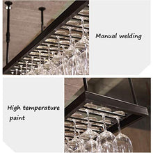 HJ-Golf Rack per armadietti per stoccaggio per Goblet Porta Bicchiere Calice Sospensione Bicchiere da Vino Portapiatti da Appendere for Vino Staffa di Ferro per Bottiglie di Vino per Vino