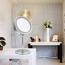 LBWARMB Trucco Specchio con luci Beauty Makeup Mirror Makeup Makeup Light Up Specchio Vanity per Dressing Toeletta Professionale Cosmetico Modo Doppia Fianco Specchio ingrandimento Rotondo