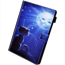 Herbests Compatibile con Samsung Galaxy Tab S5e 10.5 2019 (T720/T725) Cover Ultra Sottile Leggero Cover Case Protettiva in Pelle PU Custodia con Funzione di Supporto,Gatto