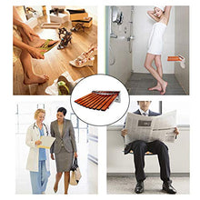 Seggiolino da Doccia Panca Bagno in Legno Massello Sgabello Pieghevole in Acciaio Inox Sedia da Bagno Home Corridoio a Parete Corrimano Banco Scarpetta Max. 160kg