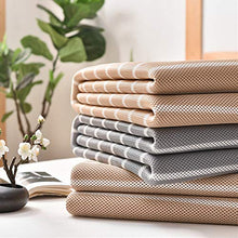 Nileco Estate Stuoia Sonno,Pieghevole Stuoia di Raffreddamento Lavabile Coprimaterasso con Federa Aria Condizionata Mat Dormire Coprimaterasso-Grigio Chiaro 120x200cm(47x79inch)