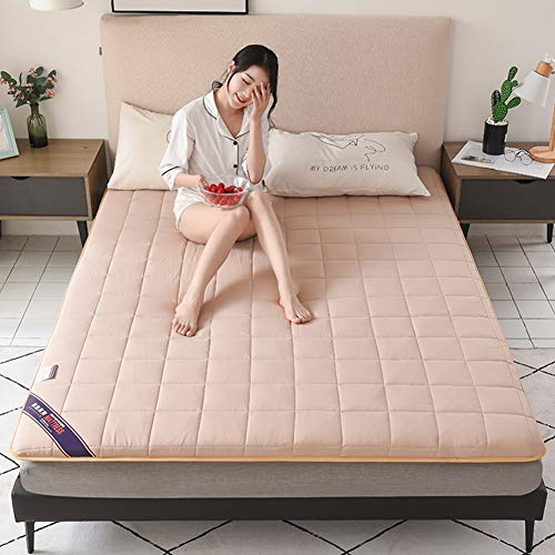 KOKIN Materasso Tatami Giapponese Ispessimento Materasso Futon Pieghevole in Peluche, Materassi Letto futon Soggiorno Tappetino Yoga Tappetino Universale Quattro Stagioni,A,90 * 200cm