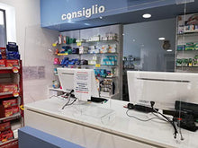 Astroplastic Parafiato Pannello Protezione a L, Diverse Misure A Scelta - Vetrina per Alimenti, Farmacie, Tabaccherie, Parasputo, Barriera in plex plexiglas Trasparente (cm Altezza 80 x Larghezza 80)