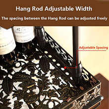 Sottosopra Porta Bicchiere di Vino Scaffale di Vetro Appeso Mensola di Decorazione del Soffitto in Ferro Semplice Stile per Bar Ristoranti Cucine,Ottone,60 * 35cm