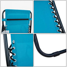 Arcoiris Lettino pieghevole arcobaleno, sedie a dondolo da giardino per esterno con imbottitura per la testa regolabile, ergonomico, 165x65x110 cm (Pack 2, Azul)