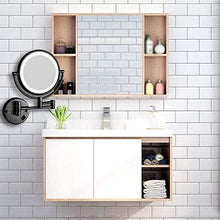 WZDD Specchio da Trucco da Parete, Specchio Ingranditore con Luce LED, Specchio da Bagno con Ingrandimento 5X Specchio Cosmetico Illuminato