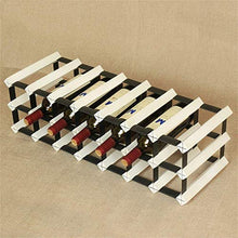 Wine Rack Holder 21 bottiglie di vino rack -Solid legno Multi-Function Piano Vino Shelf Calice Hanging Shelf WTZ012 (Color : White)