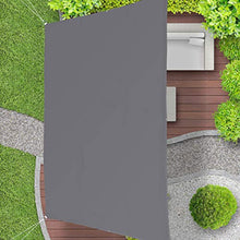 relaxdays Tenda a Vela Trapezoidale, Impermeabile, Anti UV, Corde di Supporto, Terrazza e Giardino, 3x5,5x4x4 m, Grigia