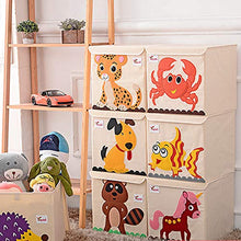 KAIKUN Scatola Porta Giochi Bambini scatole scatole per Bambini scatole di immagazzinaggio cubo scatole per cubetti di stoccaggio Custodia per Giocattoli Dinosaur
