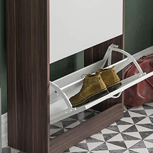Vida Designs ‎ B01MCSS6A1.FR.VC Armadio, Legno, Noce e Bianco, H 118 x W 60 x D 24