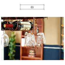 Nfudishpu Portabottiglie, Materiale in Ferro battuto Portabottiglie in Vetro Appeso Portabottiglie Appeso Creativo Bar in Vetro Alto Cucina Cucina Decorazione Domestica l'archiviazione Domestica
