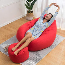 HYYQG Sacchetto di Fagioli Pigro Divano - Sedia da Pavimento Regolabile,Soggiorno Lazy Couch High Back Lounge Chair Outdoor Garden Cushion Portable Stadium Seat, Gray