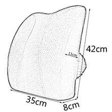 Xufei Cuscino per seggiolino per Ufficio Sedia Lombare per Auto Cuscino per Schienale per Auto Cuscino per Vita Cuscino per Cuscini Cuscino in Cotone per la Vita 35x11x42cm