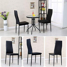 3327 - Sedie da pranzo dal design moderno in stile vintage, in noce massello e gambe in metallo, per cucina, soggiorno, sala da pranzo, caffetteria e altro