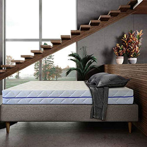 Materasso Ortopedico, in Acquafoam Breeze Super Traspirante, Matrimoniale 160x190 rigidità 8 su 10, anatomico, Anallergico, antiacaro, Altezza 20cm.