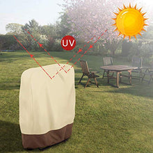HaavPoois - Coprisedia da giardino, impilabile, pieghevole, impermeabile, antipolvere, resistente ai raggi UV, per mobili da esterno