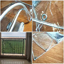 SHIJINHAO Telo Impermeabile Esterno Incatramata Copertura Impermeabile, 0,5 Millimetri Tarp Copertura In PVC Sheet Heavy Duty, Clear Incatramata Con Perforazioni, Grande For Giardino Tettoia Balcone T