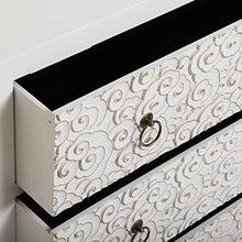 VERSA Nanako Cassettiera Camera letto o Salotto, Armedio con Cassetti, Con 3 cassetti, Misure (A x L x l) 78 x 25 x 78 cm, Legno, Colore Bianco