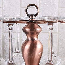 6 ripiani in ferro autoportante per bicchieri da vino, supporto in metallo, facile da montare, robusto scaffale per occhiali perfetto per cucina/armadio