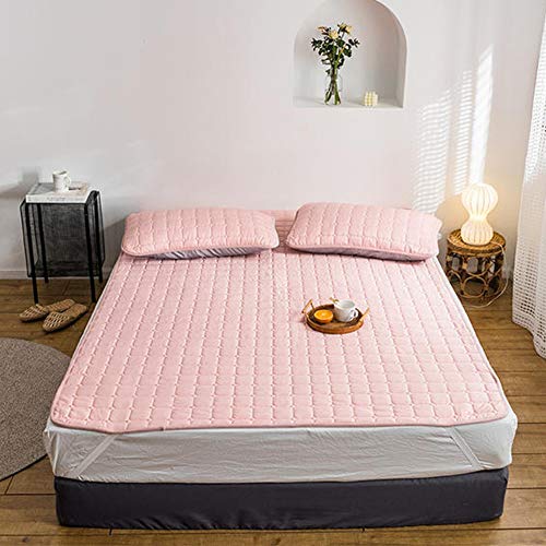 YXXCD Multifunction Fisioterapia Materasso Letto Futon, Assenzio Salute Tatami Materasso Pieghevole Materasso Terra Salute Tatami Tappetino Giapponese Camera da Letto-Rosa 150x200cm(59x78inch)