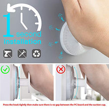 Luxear 4PZ Ganci a Ventosa Resistenti per Bagno Gancio Ventosa Forte Senza Forare Ganci Appendiabiti Impermeabile Ganci Ventose per Portasciugamani Bagno Doccia Cucina Parete Accappatoio Asciugamani