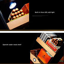 Cigar Cabinet Free Standing Electronic Cigar Cooler Humidor Spagna Ripiani in Legno di Cedro a 3 Strati Display LCD della Temperatura Controllo Touch Intelligente