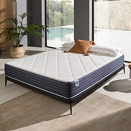 Naturalex® | Ideal Visco | Materasso in Memory Foam 160x200 cm | ThermoSoft V60 Visco Foam | Tessuto Air Fresh 3D | Autoventilato - Riposo rigenerante | Reversibile | Massima durabilità