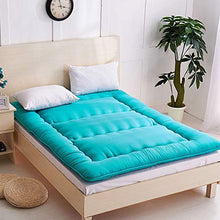 Futon Materasso Singolo per Student Dormitory Materasso Pieghevole Futon, Morbido e Traspirante Addensare Tatami Mat Sleep,Verde