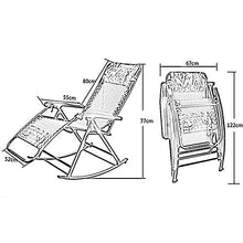 Sedia a sdraio da uomo vecchio, sedia a dondolo pigro per ufficio e balcone, pieghevole da donna incinta, reclinabile, 67 x 55 x 77 cm
