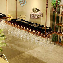 DJSMjbj - Portabicchieri da appendere a testa in giù, portabicchieri creativi, per casa, bar, vino, facile da installare (dimensioni: 100 x 30 cm)