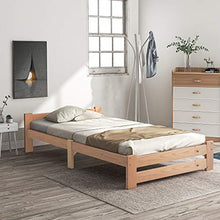 WGYDREAM Letto Base Solida della Rete Letto Singolo Struttura del Letto in Legno Massello con Testiera per Adulti Bambini Bambini, 90x200 Cm