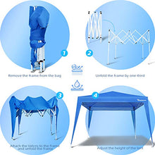 Viewee Gazebo da Giardino 3x3m con 2 Pareti Laterali e Finestra, Gazebo Pieghevole Impermeabile e Protezione UV 50+, Gambe Regolabili, per Giardino, Picnic, Spiagge, Feste, attività all'Aperto