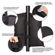 Confezione da 4 Ssacchi di Sabbia per Tende da Tettoia, Sacchetti per Pesi di ,Doppia Cucitura 600D Oxford Resistente Peso Gamba Sacchi di Sabbia per Tenda Pop Up all'aperto Patio ombrelli.