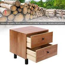 Comodini Comodino Moderno Design in Legno, Comodino Semplice Comodino Armadio con Due Cassetti per Soggiorno Camera da Letto 45x38x47cm