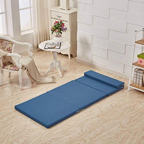 Bove Pavimento Materasso Futon,Portatile Tradizionale Japanese Materasso Pieghevole Ultra Morbido Schiuma Comfort Materasso da Terra con Lavabile Antipolvere della Copertura-G-150x200cm(59x79inch)