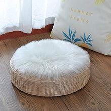 KAIHONG Faux Pelliccia di Agnello di Pecora Tappeto,Pelliccia Sintetica Tappeto Vello (30 x 30 cm, Bianco)