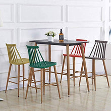 KANULAN Sgabelli Bar Bar Chair Creativo Tavolo e Una Sedia Semplice Moderna Industriale Mass Sedia Elegante modellazione Multi-Colore Opzionale (Color : Green)