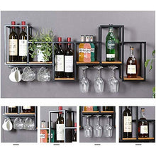 Portabottiglie da Parete, Espositore per Vino in Metallo in Stile Industriale retrò, Mensola Creativa per La Decorazione di Bar in Cucina