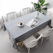 QJINJIN Tovaglia, Tovaglia Rettangolare, Cotone E Lino Senza Pieghe, Tovaglia Nappa, Tavola Rotonda Lavabile Tovaglia Quadrata, Tovaglia Pizzo Moderna Nappa Cotone Lino Tovaglie Anti-Macchia Tovaglia