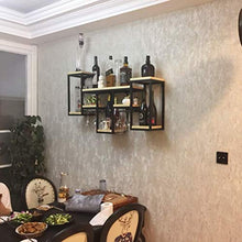 Elegante Scaffale per Vino Armadio per Vini in Ferro Battuto a Parete, Portabicchieri per Vino Nordico Creativo Portabicchieri Espositore Portabottiglie, HJJ