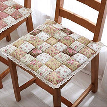 qazwsx Cuscini per sedie per sedie da Pranzo in Cotone, con Lacci Cuscini per sedili Antiscivolo Quadrati Cuscini universali accoglienti e Facili da Pulire Outdoor Indoor (la Sedia Non è Inclusa) -