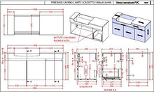 MANUTENCASA ITALIA free100 Mobile Bagno sospeso cm 100, lavabo in Ceramica Ampio Specchio con Lampada LED, Due Ampie Ante e cassetto Laterale