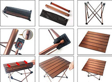 FGDSA Tavolini da Giardino Tavolino Pieghevole da Esterno Tavolo da Barbecue Portatile Tavolini da tè/caffè in Alluminio Piccoli per la Decorazione del Giardino (Dimensioni: 685x465 cm)