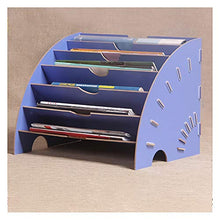 Schedario Classificatore Verticale Cartella, Classificazione dei File A 6 Strati, Design Fibbia, Borsa per Archivio in Legno per Ufficio, Archivia Cartella Desktop, Fan, Cartella per Lettere,
