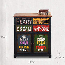 Chx Cabinet - Armadietto a cassetto a Quattro sportelli con Doppia Porta di pompaggio Armadietto Domestico Piccolo Armadietto a Grande capacità Retro