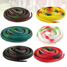 STOBOK 6 Pezzi di Gomma Realistica Serpente Nero Giocattolo Giardino Oggetti di Scena Regalo per Bambini Festa Decorativa