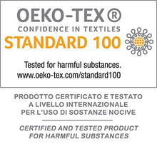 Casatex Coprimaterasso Matrimoniale Elasticizzato, in Spugna Jacquard a Cappuccio con Angoli ed Elastici - Decorato a Righe
